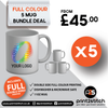 Full Colour Printed 11oz Mugs Bundle