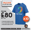 Gildan SoftStyle GD01 Youth Kids T-Shirt Bundle