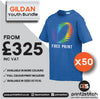 Gildan SoftStyle GD01 Youth Kids T-Shirt Bundle