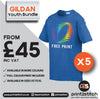 Gildan SoftStyle GD01 Youth Kids T-Shirt Bundle